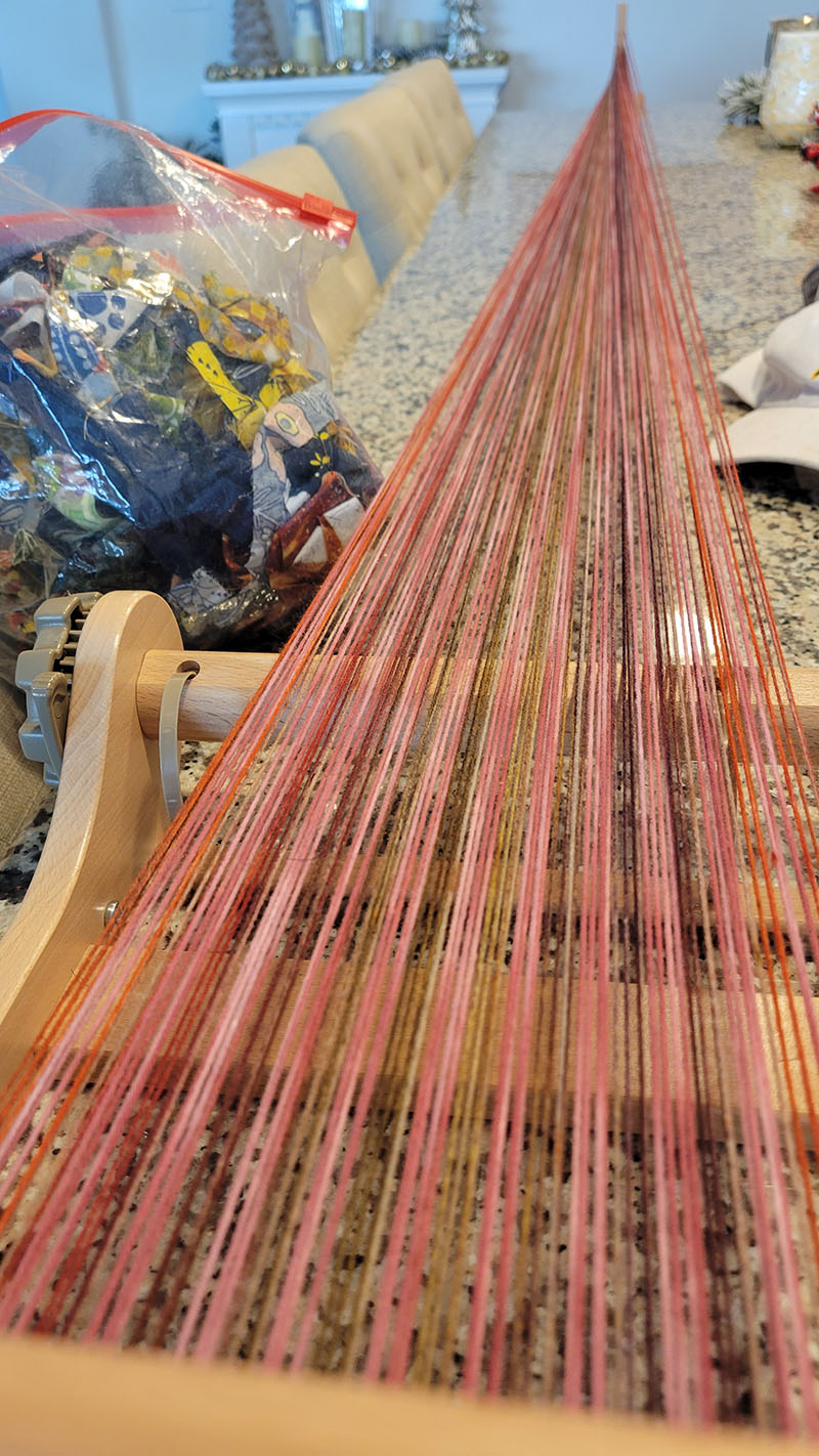 Warping the loom