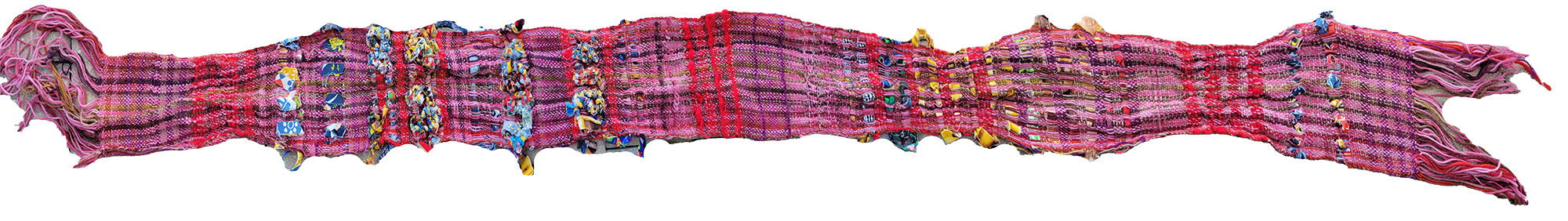 Weaving after being washed