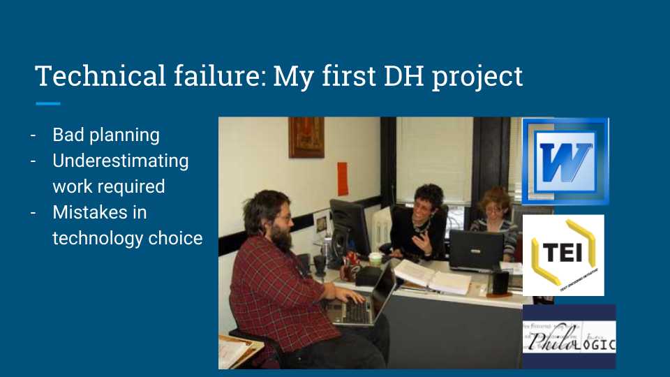 Example of technical failure